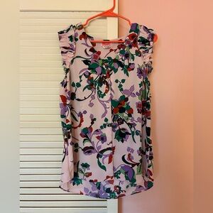 Kate Spade blush pink floral blouse